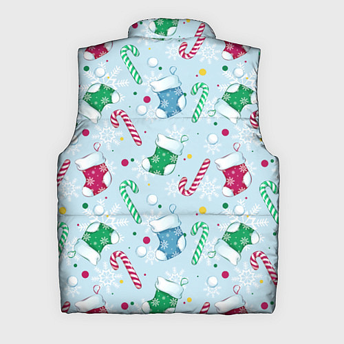 Мужской жилет Новогодний паттерн / 3D-Черный – фото 2