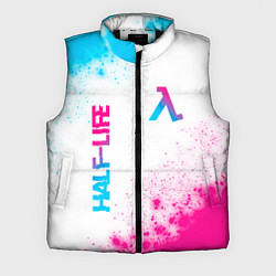 Мужской жилет Half-Life neon gradient style: надпись, символ