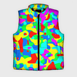 Мужской жилет Форма маляра - кляксы, цвет: 3D-черный