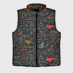 Мужской жилет Шпаргалка по математике с формулами, цвет: 3D-красный