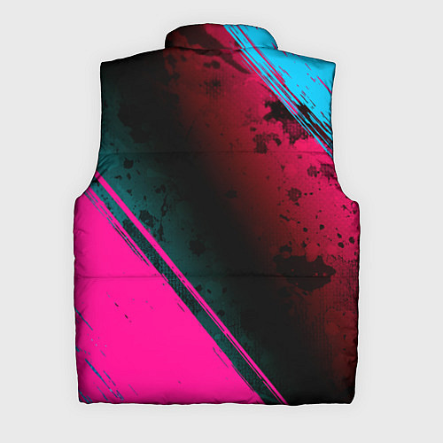 Мужской жилет System of a Down - neon gradient: надпись, символ / 3D-Черный – фото 2