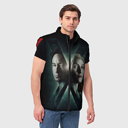 Мужской жилет X - Files, цвет: 3D-красный — фото 2