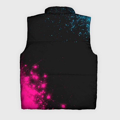 Мужской жилет Five Finger Death Punch - neon gradient: надпись, / 3D-Черный – фото 2