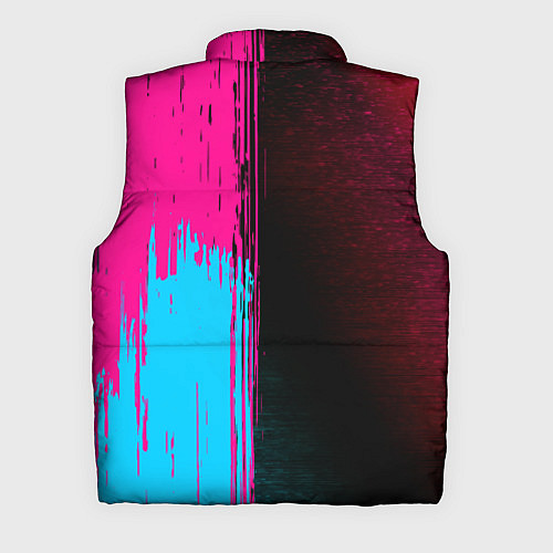 Мужской жилет Fallout - neon gradient: по-вертикали / 3D-Черный – фото 2