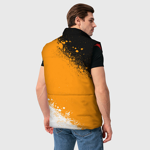 Мужской жилет Имперский флаг - триколор / 3D-Красный – фото 4