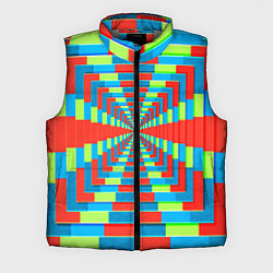 Мужской жилет Разноцветный туннель - оптическая иллюзия