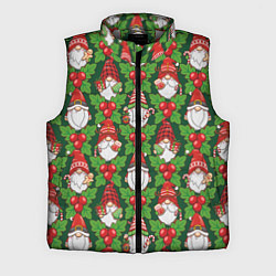 Мужской жилет Новогодние гномы - паттерн
