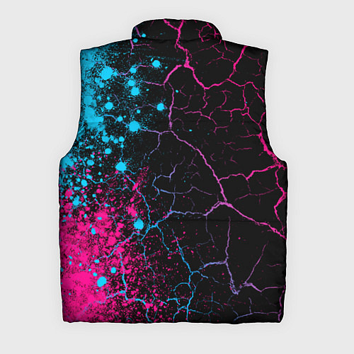 Мужской жилет Sally Face - neon gradient: по-вертикали / 3D-Черный – фото 2