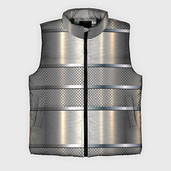 Мужской жилет Металлические полосы - текстура алюминия