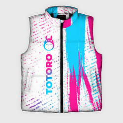 Мужской жилет Totoro neon gradient style: по-вертикали