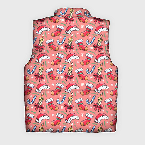 Мужской жилет Christmas pattern / 3D-Черный – фото 2