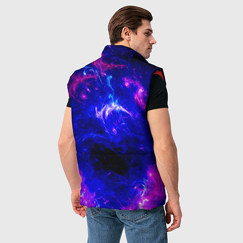 Мужской жилет Волшебный звездный волк / 3D-Красный – фото 4