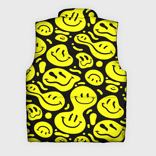 Мужской жилет Кислотный желтый смайлик / 3D-Светло-серый – фото 2