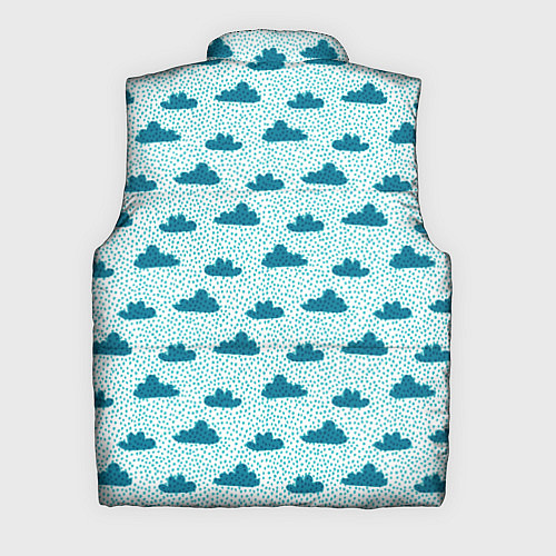 Мужской жилет Облака и дождь / 3D-Красный – фото 2