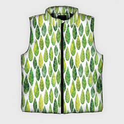 Мужской жилет Акварельные листья