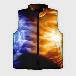 Мужской жилет Борьба двух стихий - лёд и пламя