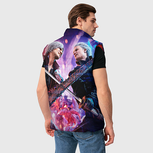 Мужской жилет Vergil vs Dante / 3D-Красный – фото 4