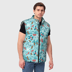 Мужской жилет Зимняя природа, цвет: 3D-светло-серый — фото 2
