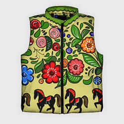 Мужской жилет Роспись лошади, цвет: 3D-черный