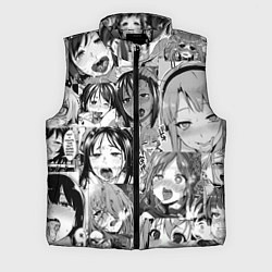 Мужской жилет Ахегао паттерн, цвет: 3D-светло-серый