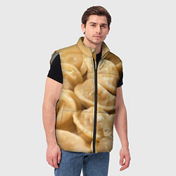 Мужской жилет Пельмени, цвет: 3D-светло-серый — фото 2