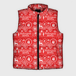 Мужской жилет Посылка от Деда Мороза, цвет: 3D-красный