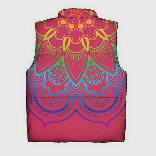 Мужской жилет Viva magenta mandala / 3D-Красный – фото 2