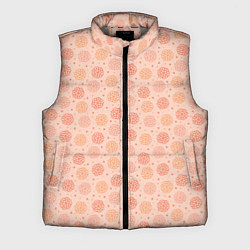 Мужской жилет Узор из снежинок в розовых оттенках