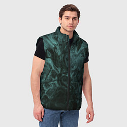 Мужской жилет Тёмно-синий водянистый туман, цвет: 3D-черный — фото 2