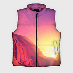 Мужской жилет Firewatch - Солнечный закат посреди гор