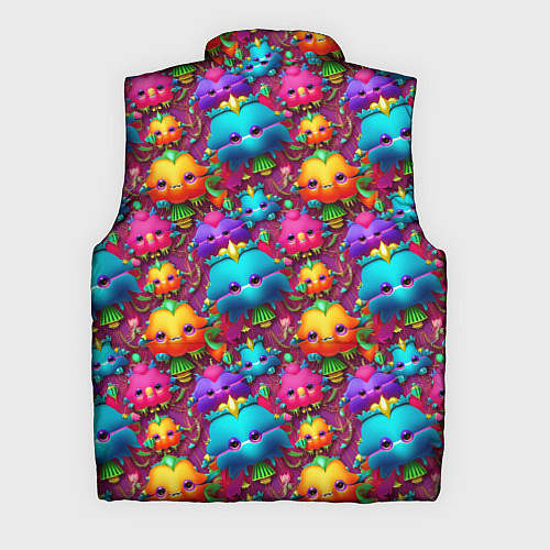 Мужской жилет Паттерн веселые Маленькие Монстры / 3D-Черный – фото 2