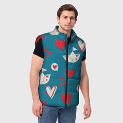 Мужской жилет Корабль любви, цвет: 3D-красный — фото 2