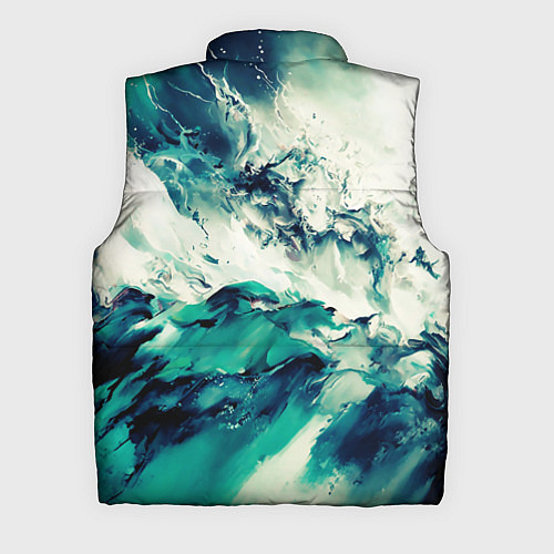 Мужской жилет Всплеск воды абстракция / 3D-Черный – фото 2