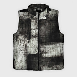 Мужской жилет Белый и чёрный абстракт