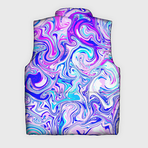 Мужской жилет Акварельные линии / 3D-Черный – фото 2