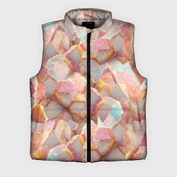 Мужской жилет Текстура розового мрамора на камнях