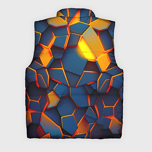 Мужской жилет Плитки со свечением / 3D-Черный – фото 2