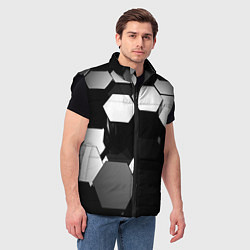 Мужской жилет Хромированная броня сталь, цвет: 3D-черный — фото 2