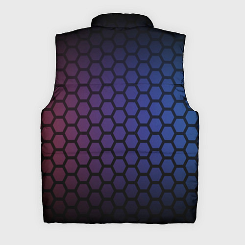 Мужской жилет Abstract hexagon fon / 3D-Красный – фото 2