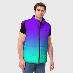 Мужской жилет Синие оттенки, цвет: 3D-красный — фото 2