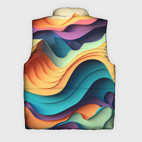 Мужской жилет Цветной рельеф / 3D-Черный – фото 2