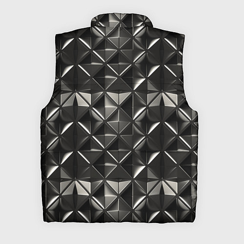 Мужской жилет Металлические плитки / 3D-Черный – фото 2
