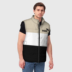 Мужской жилет Раша и медведь, цвет: 3D-черный — фото 2