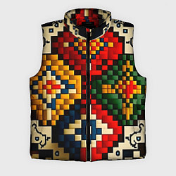Мужской жилет Русский узор крестиком