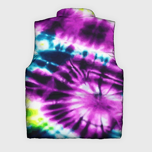 Мужской жилет Тай дай фиолетовый узор / 3D-Черный – фото 2