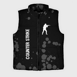 Мужской жилет Counter Strike glitch на темном фоне: надпись, сим, цвет: 3D-черный