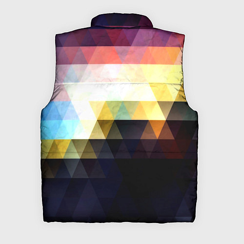 Мужской жилет Mosaic abstraction / 3D-Светло-серый – фото 2