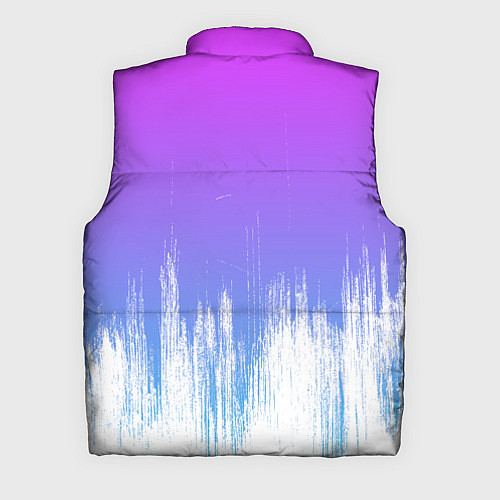 Мужской жилет Фиолетовый градиент с потертостями / 3D-Черный – фото 2
