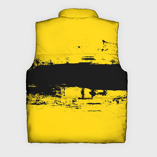 Мужской жилет Черно-желтая полоса Cyberpunk 2077 / 3D-Черный – фото 2