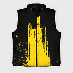 Мужской жилет Фонтан бурлящей желтой краски